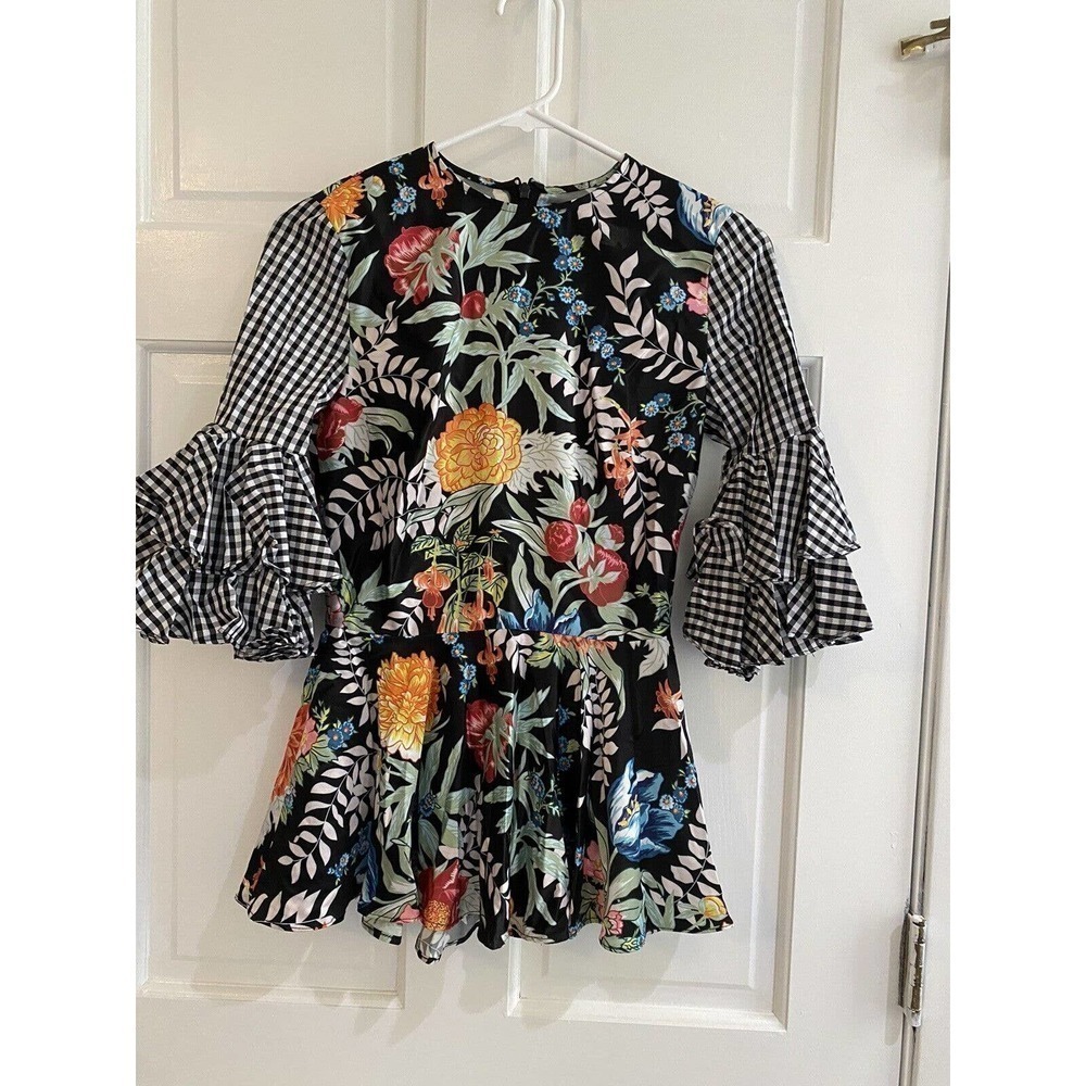 House Of Holland Ruffled Sleeve Mini Dress